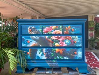 An Amazing Turtle Inspired Vintage Dresser
