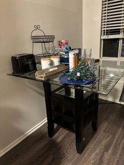 Glass kitchen table