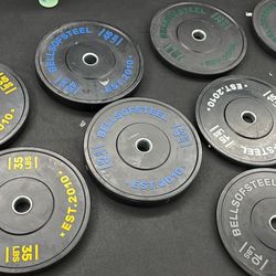 Bells Of Steel Olympics Bumper Weight Plate Set - 260lbs