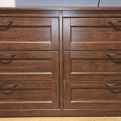 IKEA Songesand 6-Drawer Dresser - Dark Wood Finish