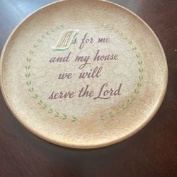 Preowned Wooden Plate 