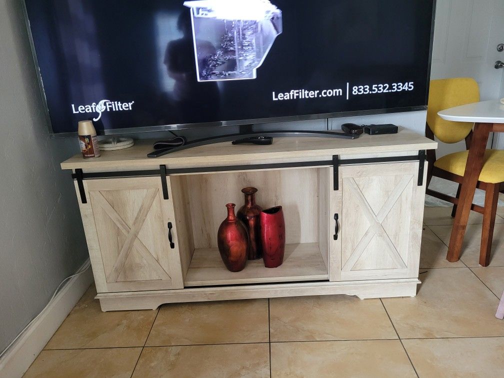 Beautiful TV Stand Two Doors .