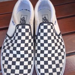Checkers Slip On Vans Shoe Size 12