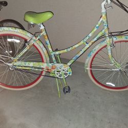 Flowered Beach Cruiser 28" - $175