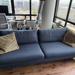 Navy blue couch 