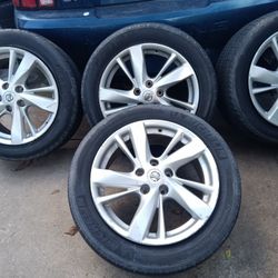 2015 OEM 5 X114.3 17" Wheels And Tires 