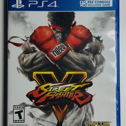 Street Fighter V Sony Playstation 4 PS4 - Capcom Tested/Works With Case F26