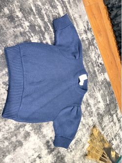 H&M Blue Puffer Sweater Top