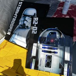 R2-D2 And Storm Trooper Wall Photos Great Condition