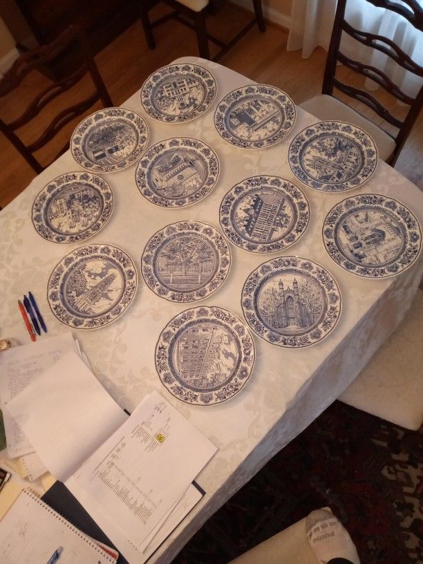 Limited Edition Harvard Law PLATES (12)