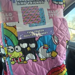 Hello Kitty Full Queen Quilted Blanket