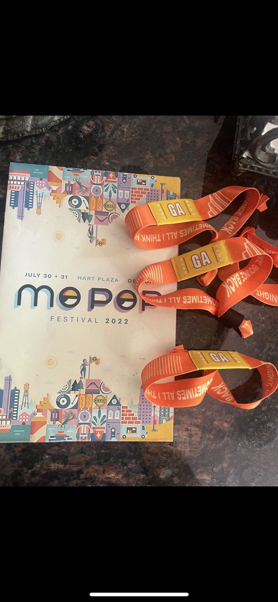 Mopop 2 Day wristband $170