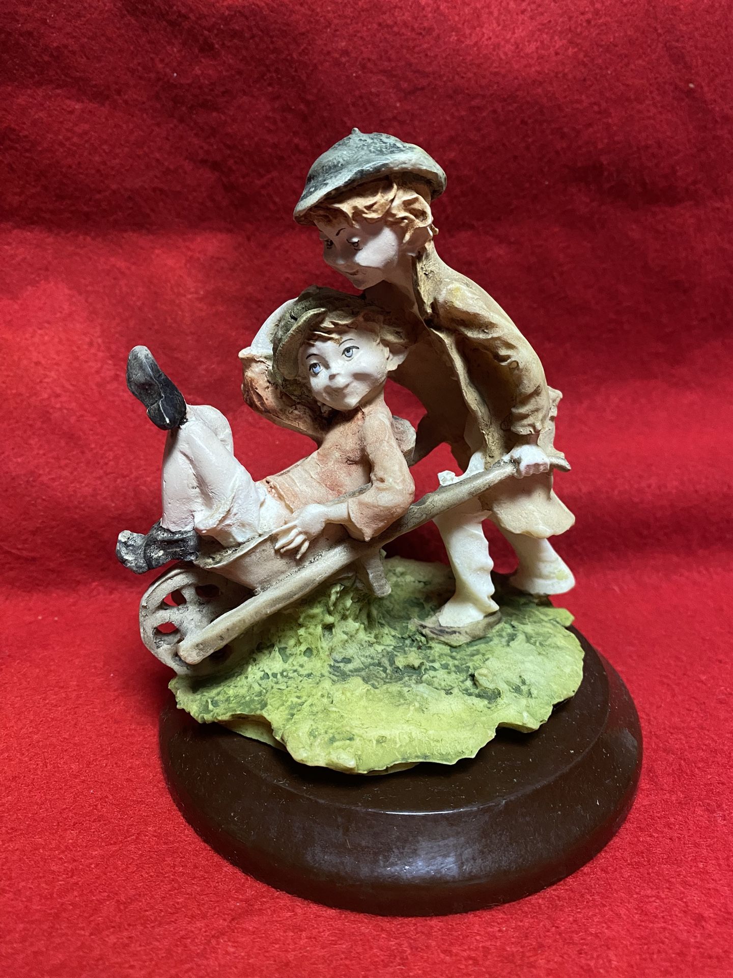 6 Inch Painted Alabaster Figurine Imported From Greece