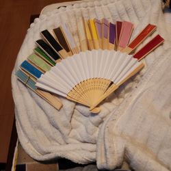 Rainbow Colors Of Paper Fans