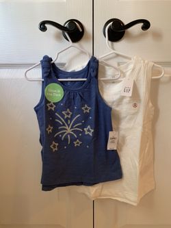 Two The GAP 4T sleeveless tops
