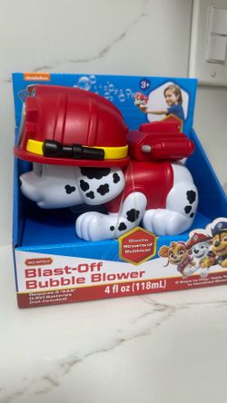 Paw Patrol Blast Off Bubble Blower 2 ways to play, tabletop or handheld