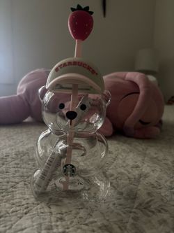 Starbucks pink bear cup