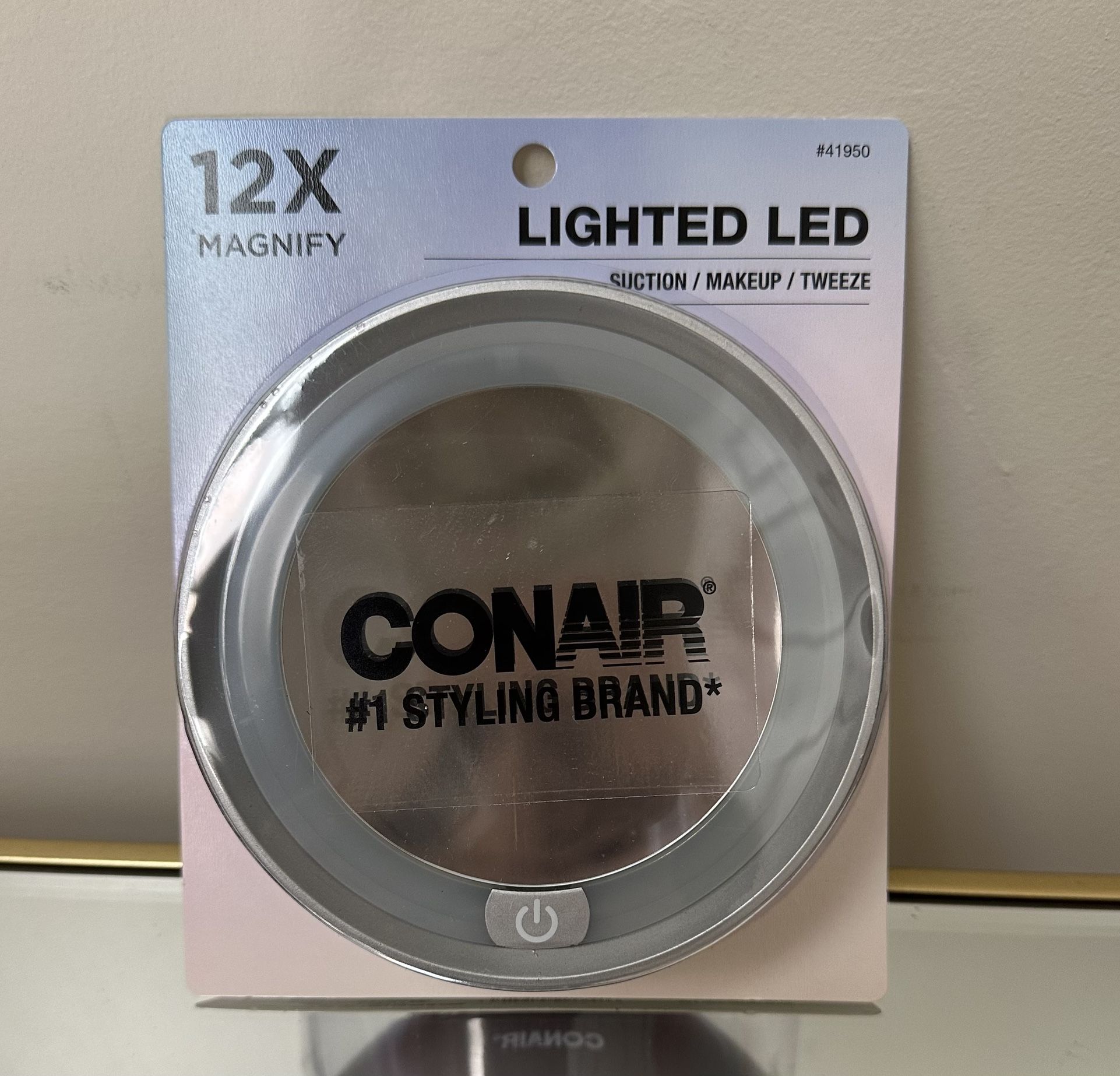 12x magnifying Lighted LED mirror, new: