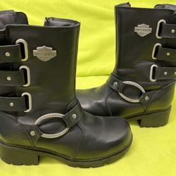 Ladies Boots Harley Davidson After Riding Boots (Black) Size 6