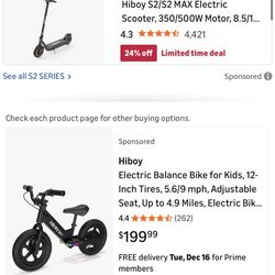 HiBoy electric Balance Bike 