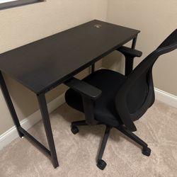 Like new - Desk &  chair