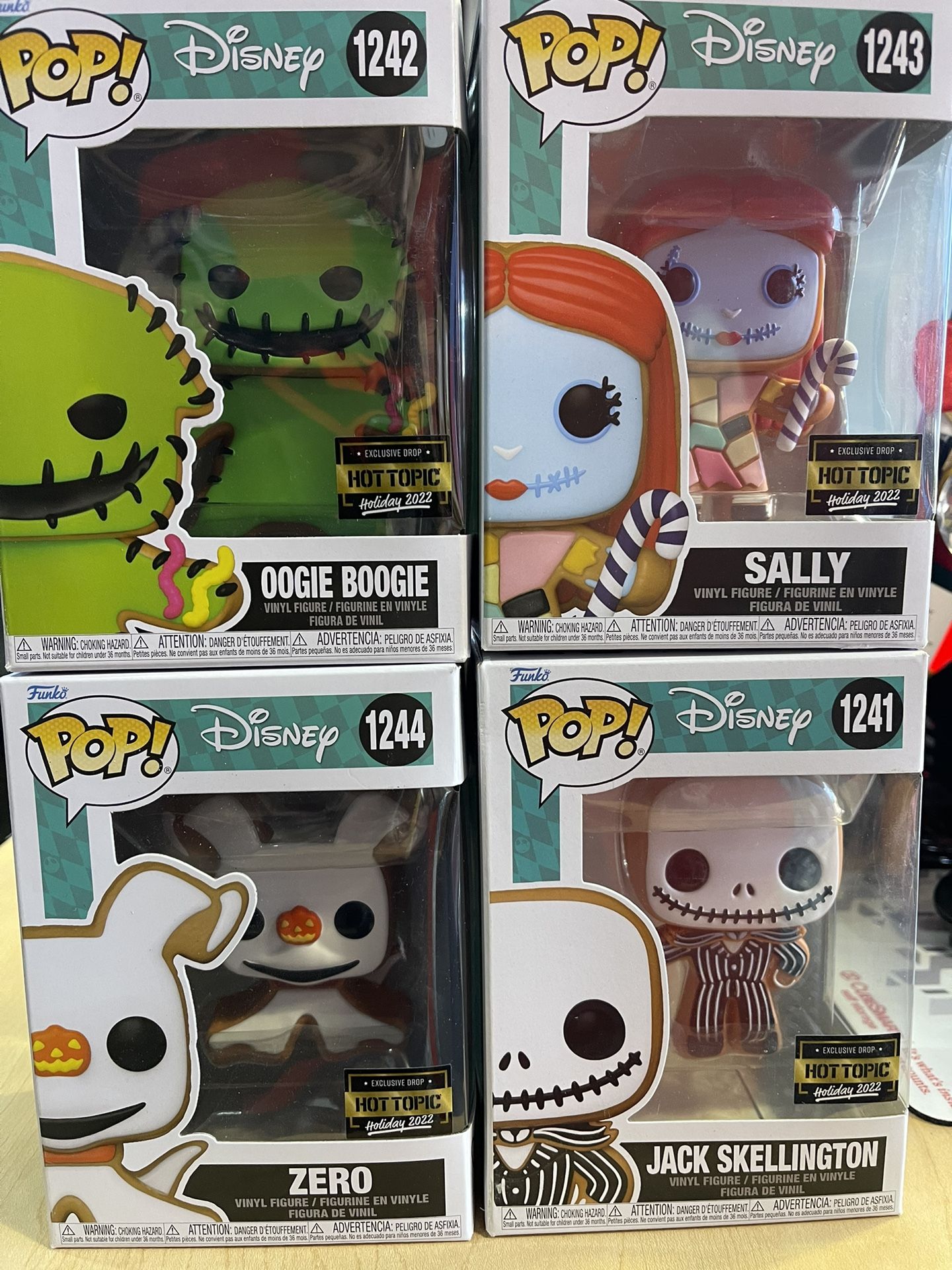 Nightmare Before Christmas Hot Topic Exclusive Funko Holiday Pops