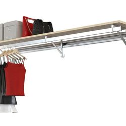 Shelf Single Hang Closet System, 52", Maple
