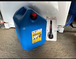 5 Gal Jug For Kerosene Brand New With Extra Spout