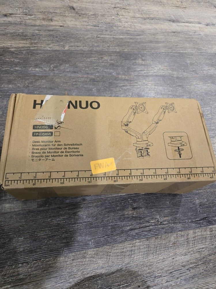 HUANUO Dual Monitor Stand, 13" - 30" monitors, Full Adjustable Monitor Desk Mount Swivel