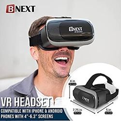 VR Headset Compatible with iPhone & Android