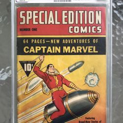 Special Edition Comics #1 (1940) CGC 3.0 — 1st Solo Captain Marvel Comic; Restoration 