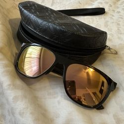 Oakley Sunglasses Leadline Polished Black Prizm Rose Gold Lenses