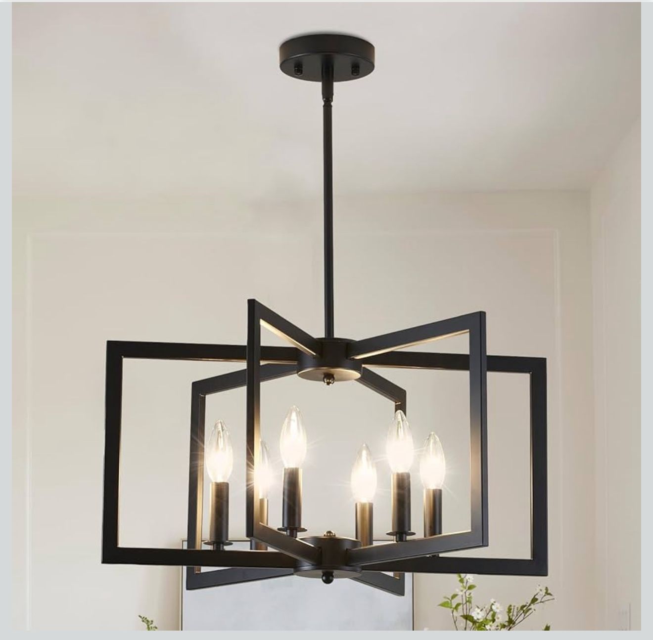 Geometric Metal Modern Industrial Chandelier Lighting