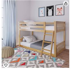 Low/floor Twin Bunk Bed