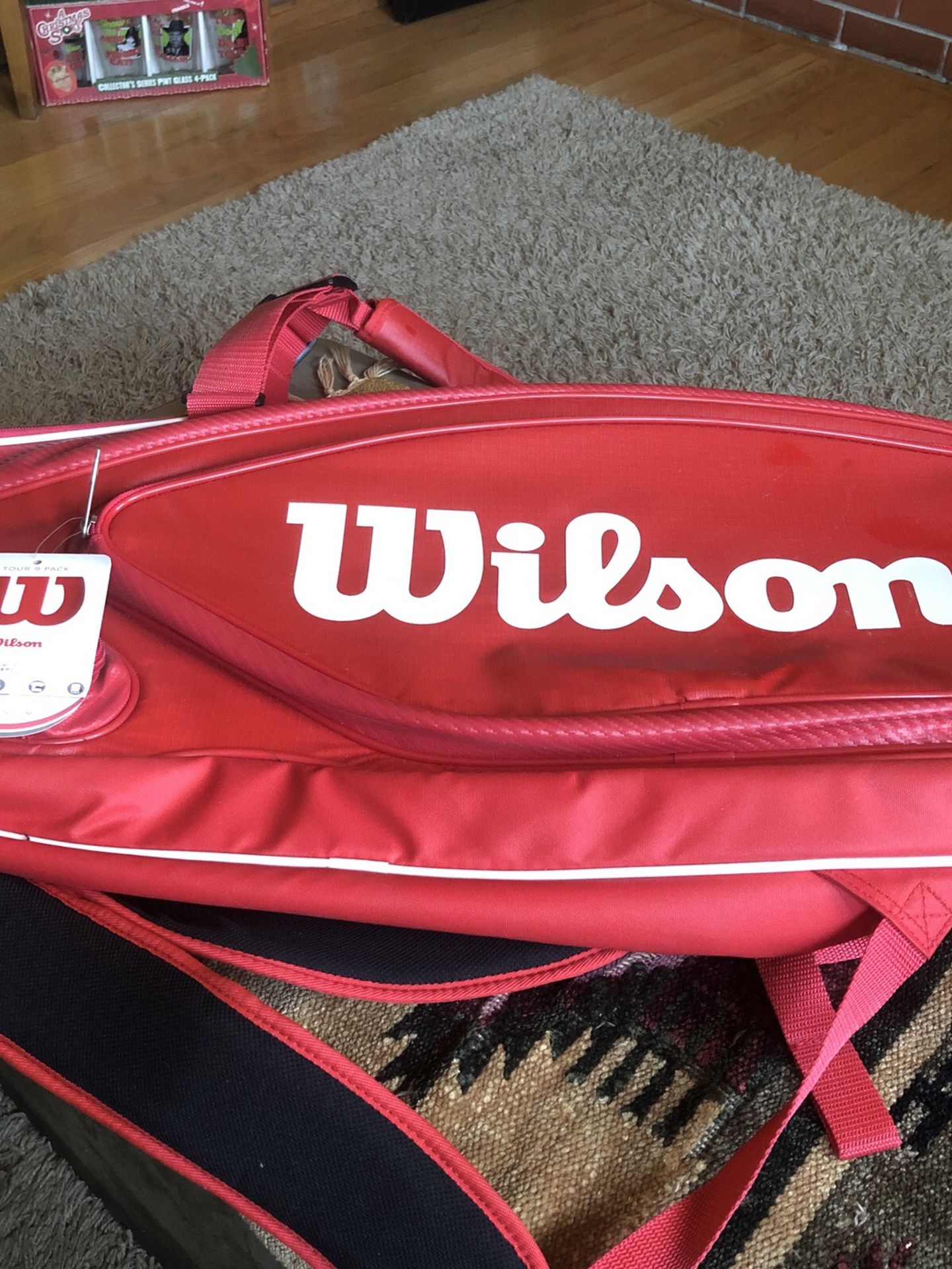 Brand New New ~Wilson Tour V BL Backpack Tennis Racket Bag Thermo Guard