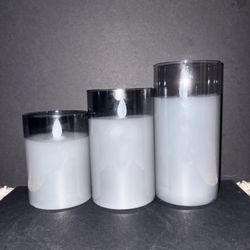 BEAUTIFUL ROOM DECOR CANDLE SET-BATTERY OPPERATED