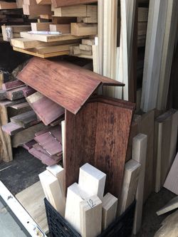 Bird House Premade Redwood Roofs