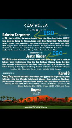 ISO Weekend 2 COACHELLA x3