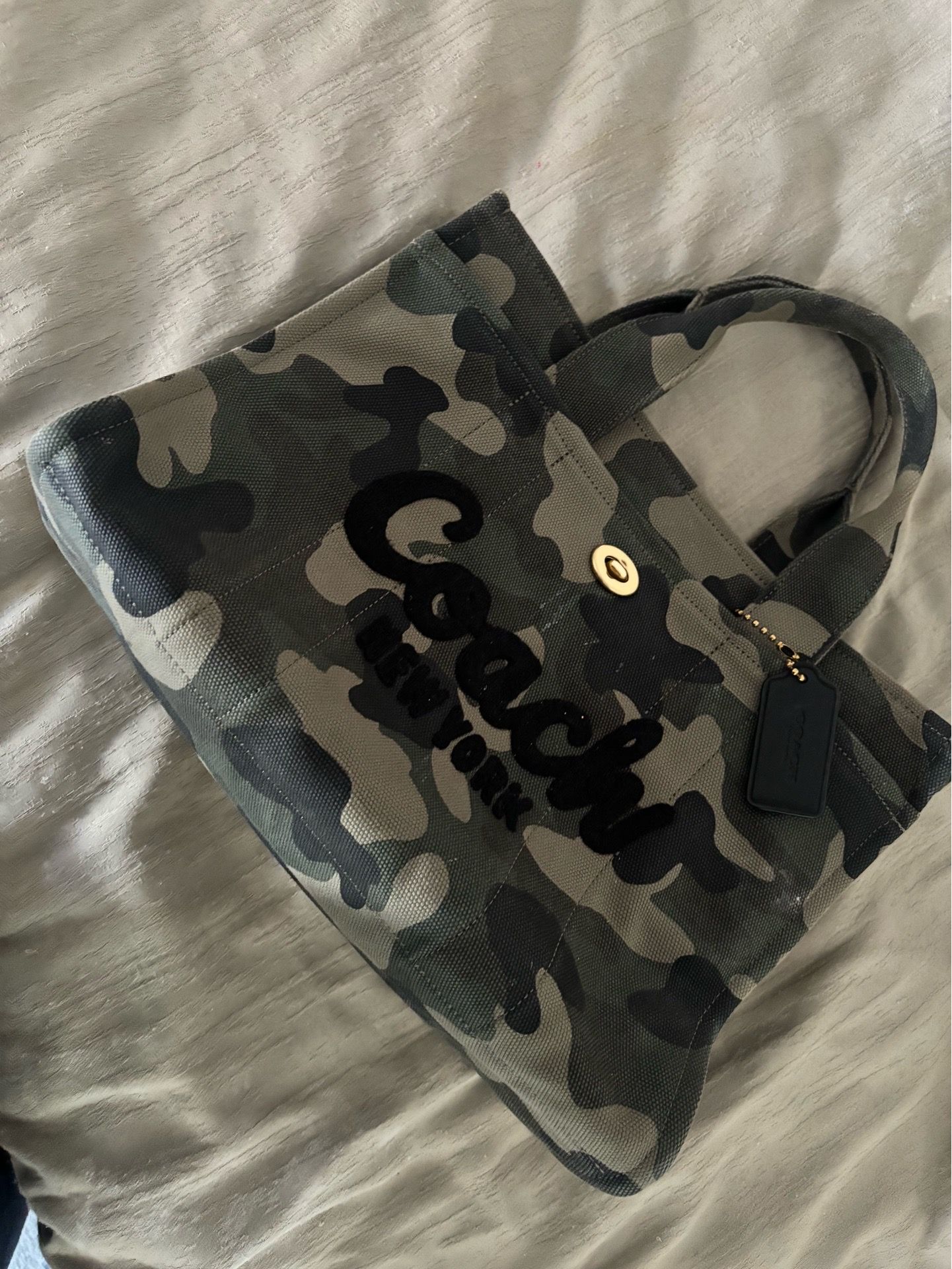 Military Print Coach Bag