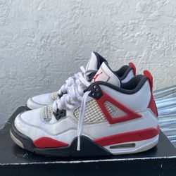 Size 7y - Jordan 4 Retro Red Cement