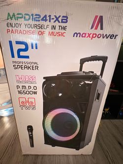 Speaker max power 12 inch with karaoke