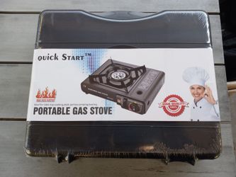 Butane Stove, Portable Camping Stove with Carry Case & Push-Button Starter