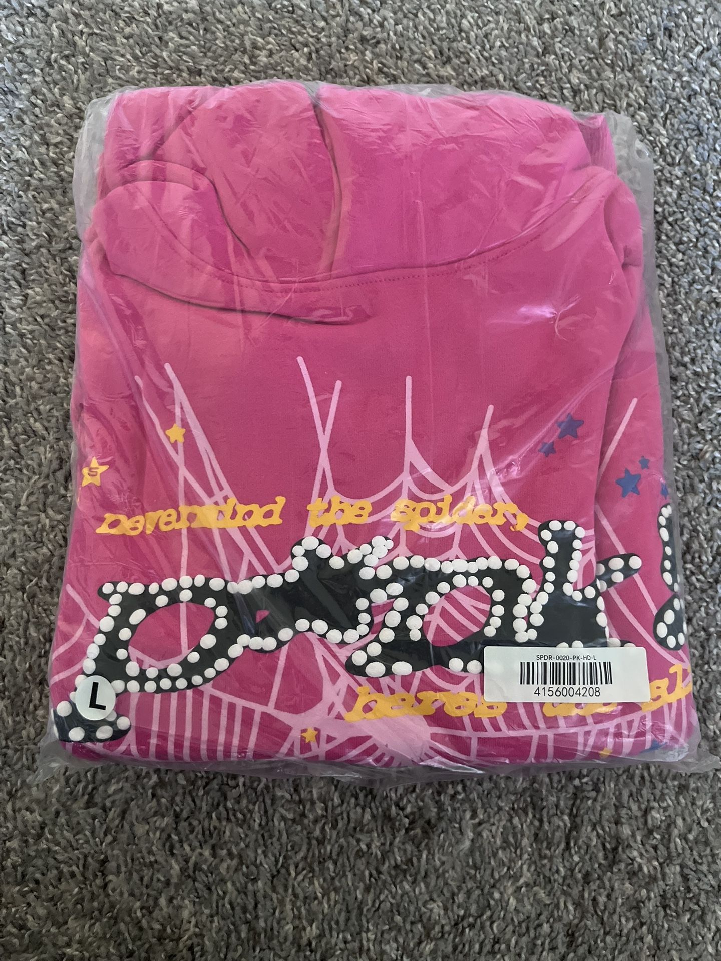 Spider hoodie Pink