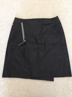 Ladies Black Leather Skirt by Diesel - Size 28