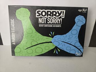 Sorry! Not Sorry! Board Game - Classic Parody Edition