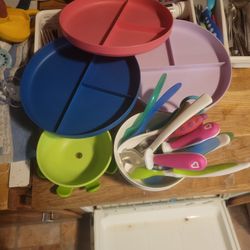 Toddler Dishes Bowls Plates Forks Spoons
