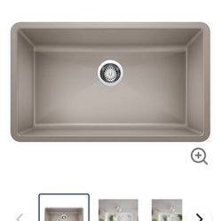 Blanco Precis 32" Undermount Single Basin SILGRANIT Kitchen Sink