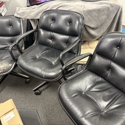 Leather Office Chairs (3)