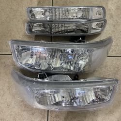 Headlights Assembly 2003-2006 Chevy Silverado and 2007 Chevy Silverado Classuc