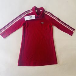 Lacoste Girls' Piqué Polo Dress Size 3